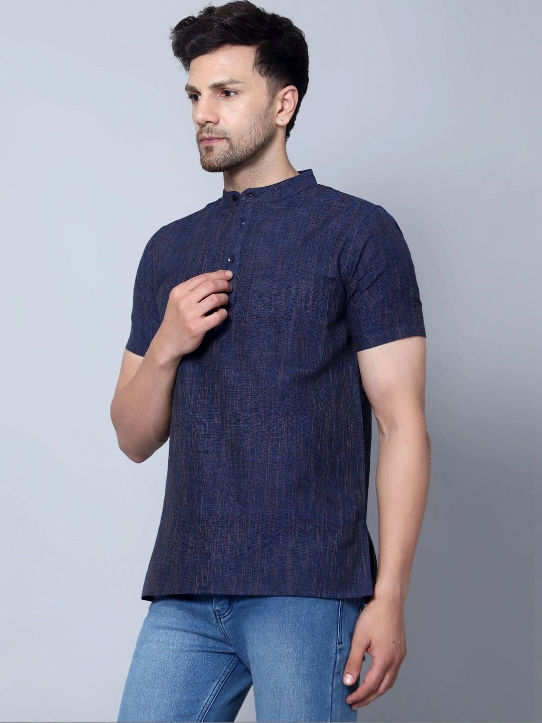 Latest Chikan Garments Men Khadi Kurta thumbnail 5