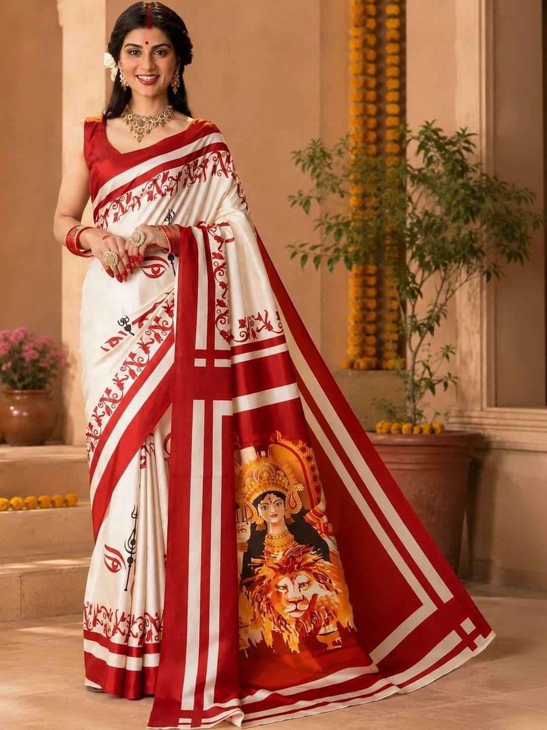 SZN   Pure Cotton Saree - view 1