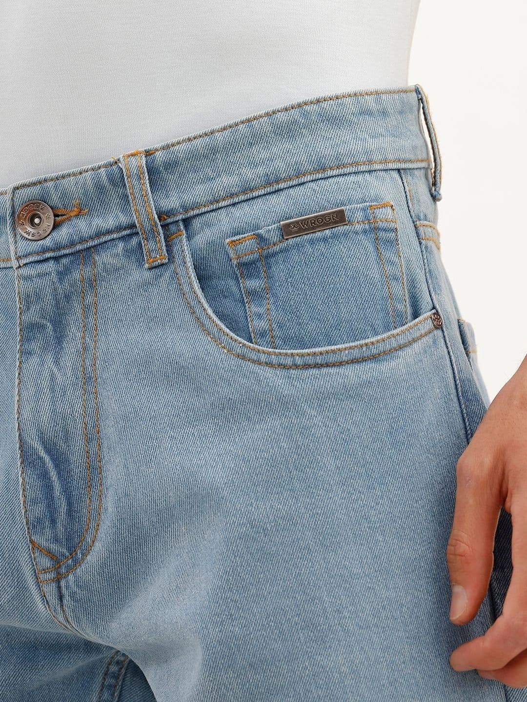 WROGN Men Anti Relaxed Fit Mid-Rise Stretchable Jeans thumbnail 3