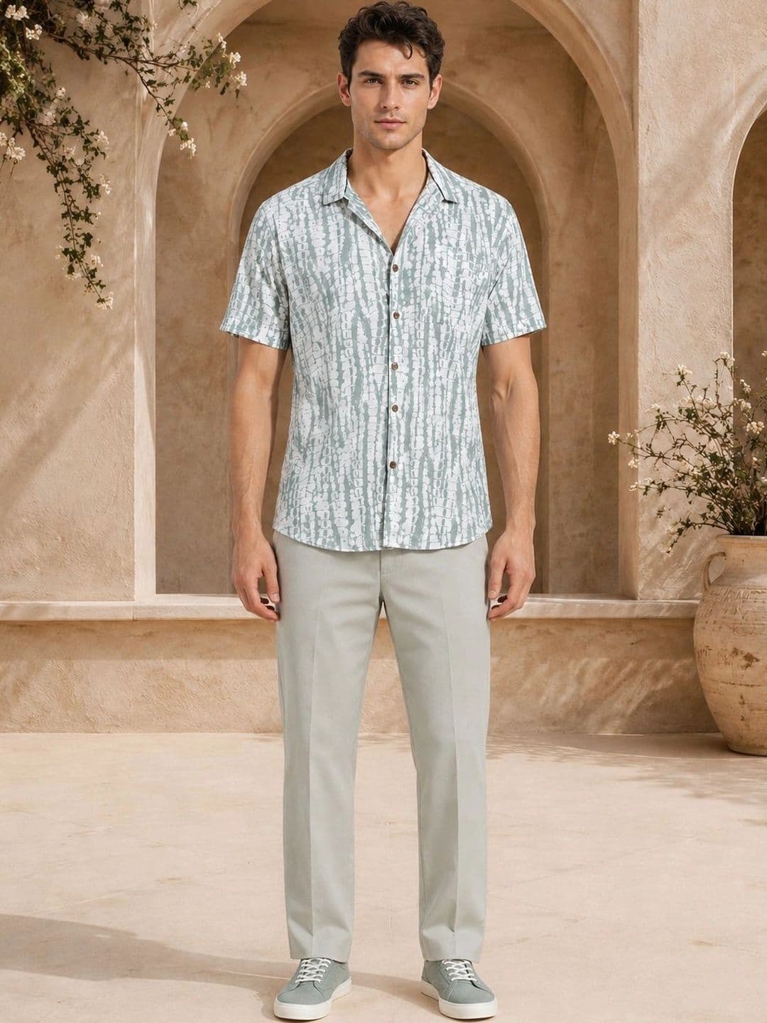 Anouk Men Printed Cotton Smart Casual Shirt thumbnail 2