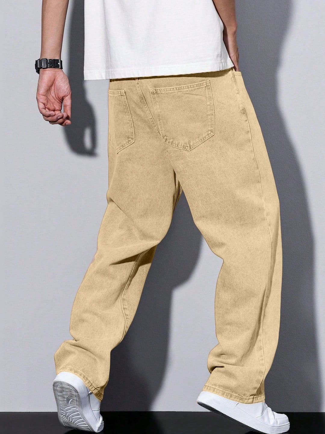 PLUS 91 Men Smart Straight Fit Mid-Rise Jeans thumbnail 5