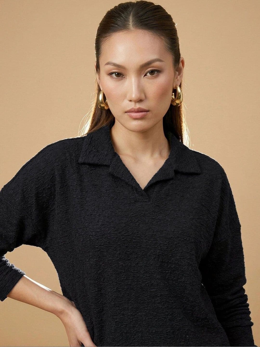 Chemistry Knitted Solid Top with Trousers thumbnail 3