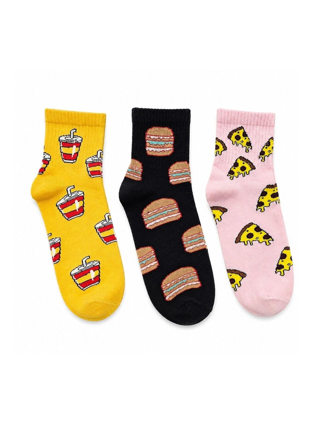 NeaToes Unisex Pack of 3 Cotton Assorted Patterned Ankle Length Socks thumbnail 5
