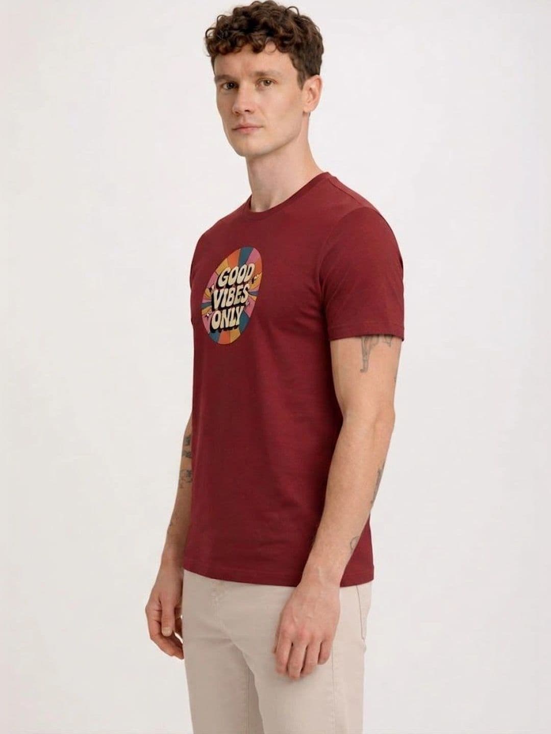 BAESD Men Typography Printed T-shirt thumbnail 4