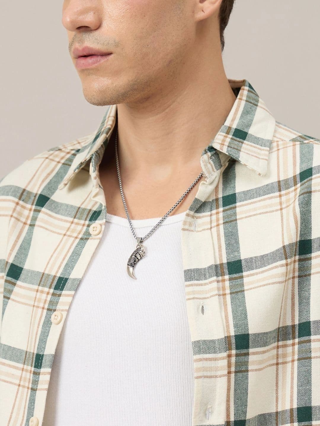 CHIMPAAANZEE Men Boxy Checked Casual Shirt thumbnail 6