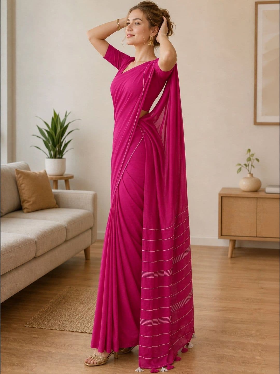 Saatika Khadi Saree thumbnail 4