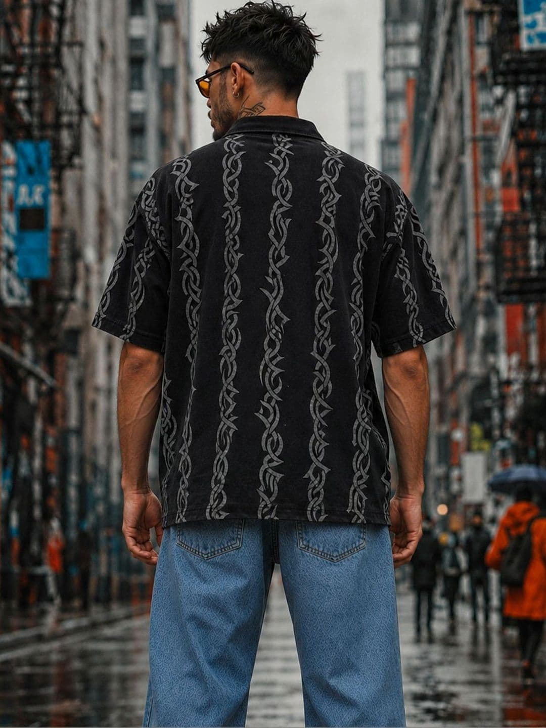 Force Men Printed Polo Collar T-shirt thumbnail 2