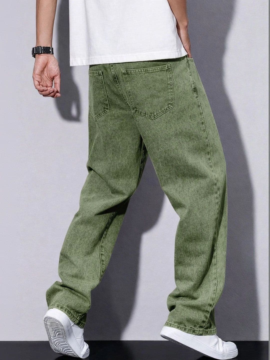PLUS 91 Men Smart Straight Fit Mid-Rise Jeans thumbnail 4