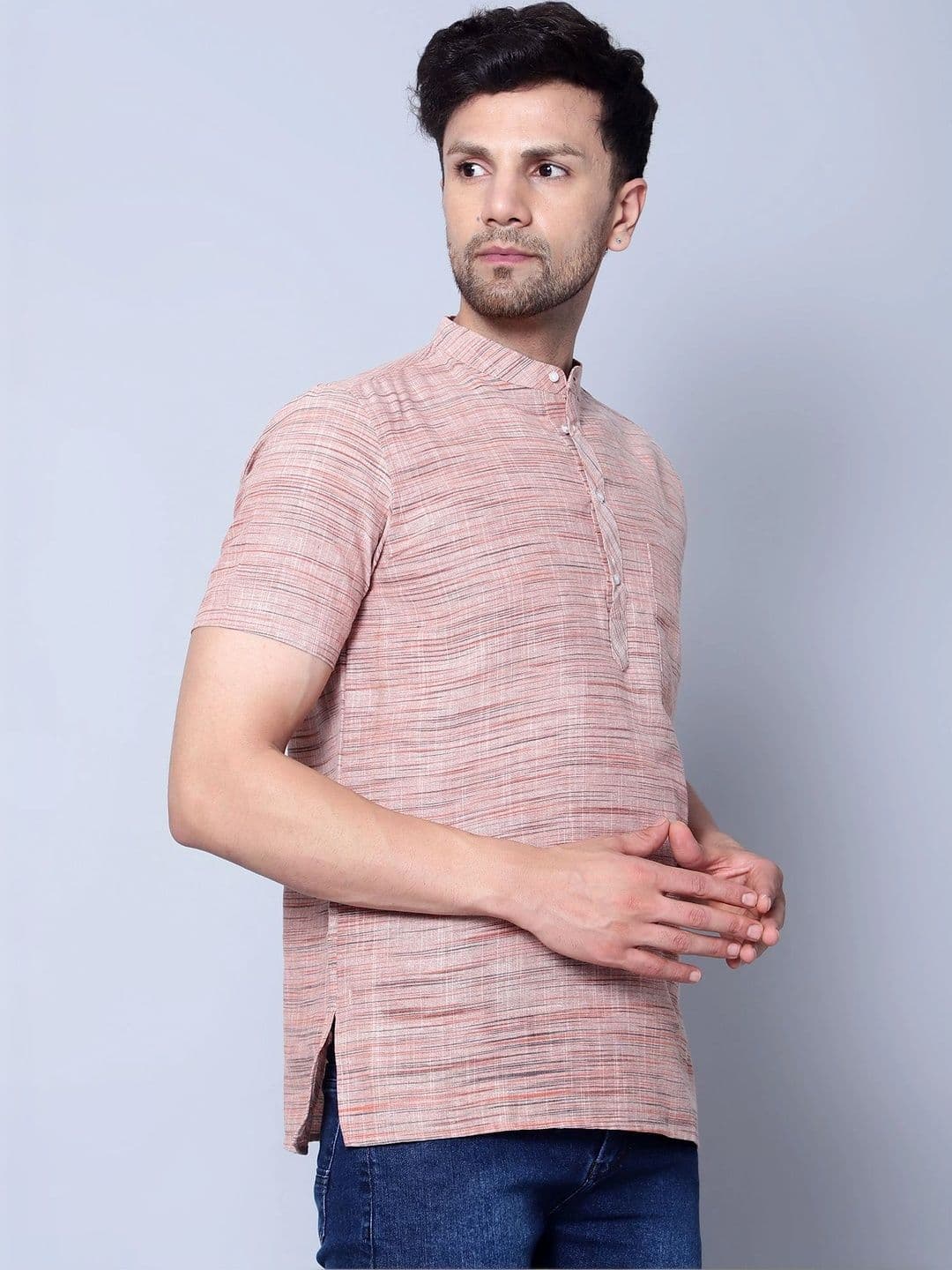 Latest Chikan Garments Men Khadi Kurta thumbnail 3