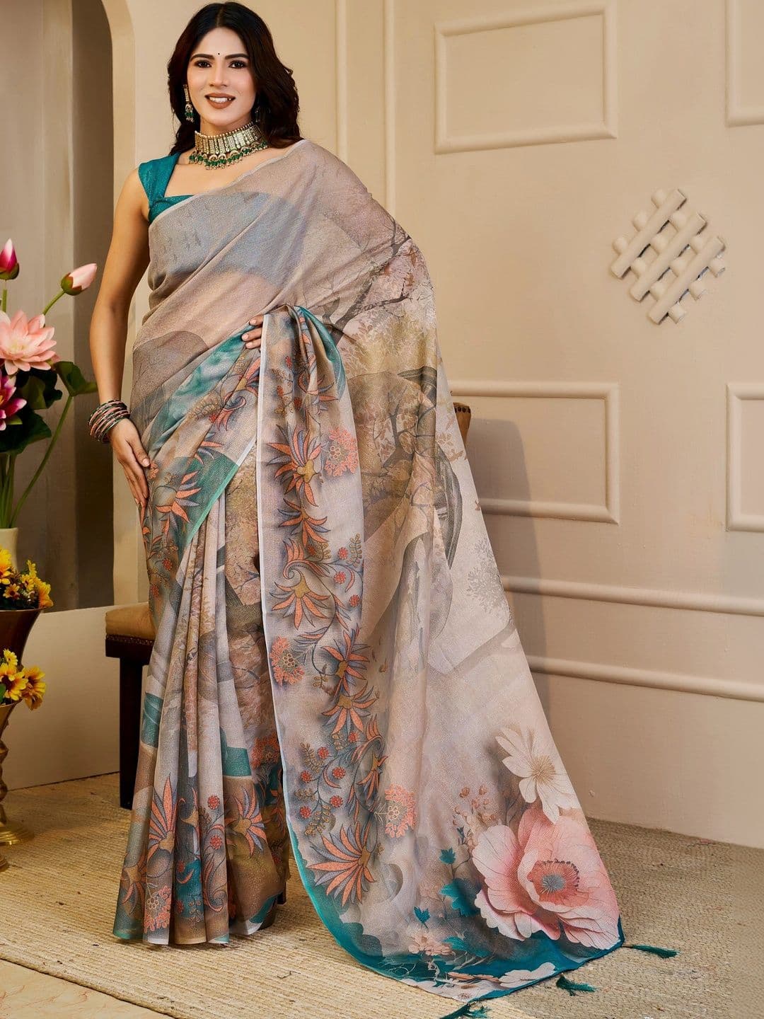 SAIYAMORI Pure Cotton Saree - view 1