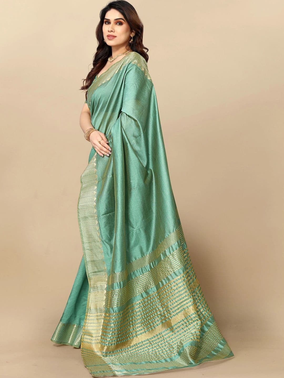 Sangria Zari Designer Kota Saree thumbnail 2