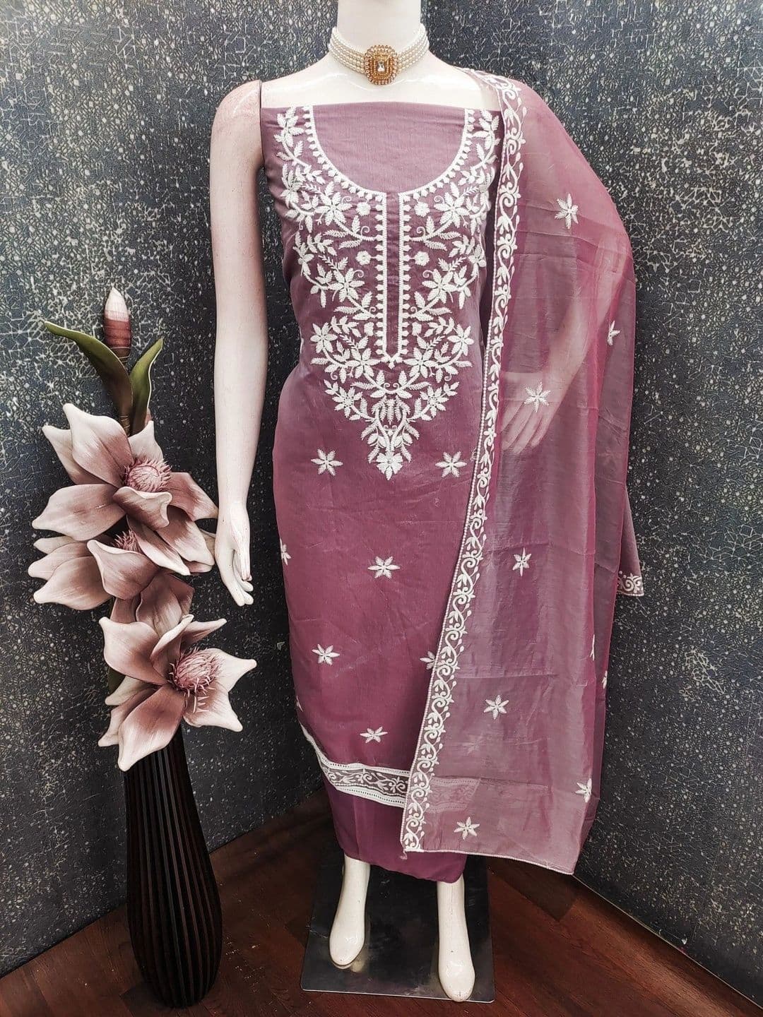 TAVAS Unstitched Dress Material - view 1