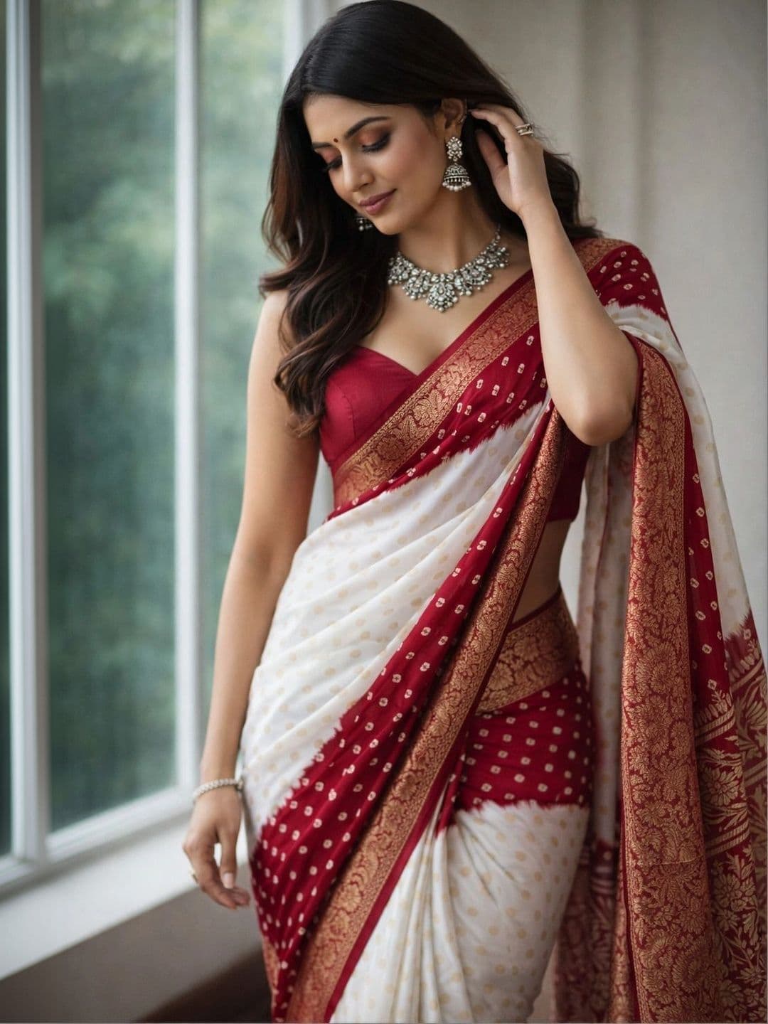 BOLOKA Zari Art Silk Designer Banarasi Saree thumbnail 6