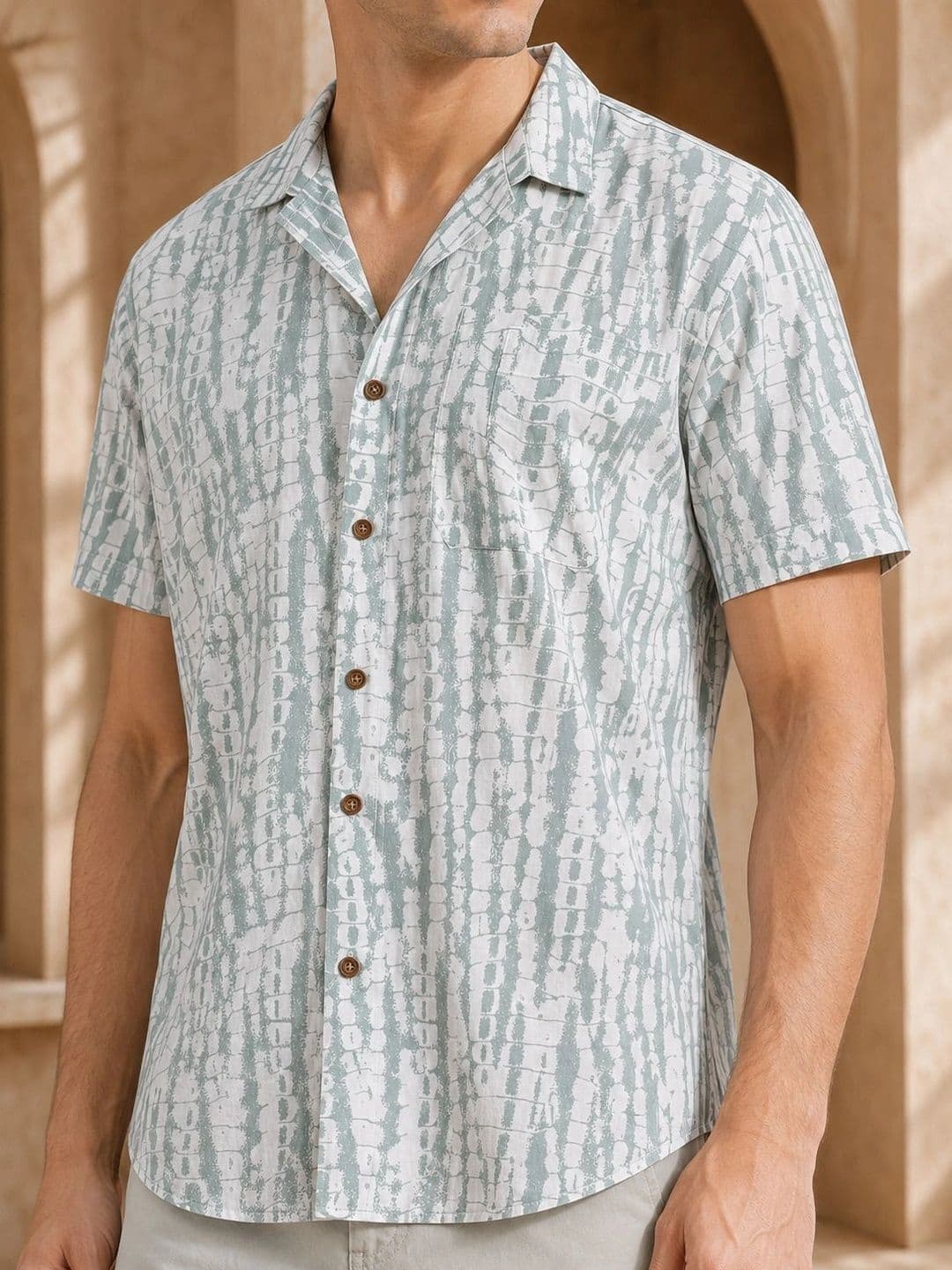 Anouk Men Printed Cotton Smart Casual Shirt thumbnail 6