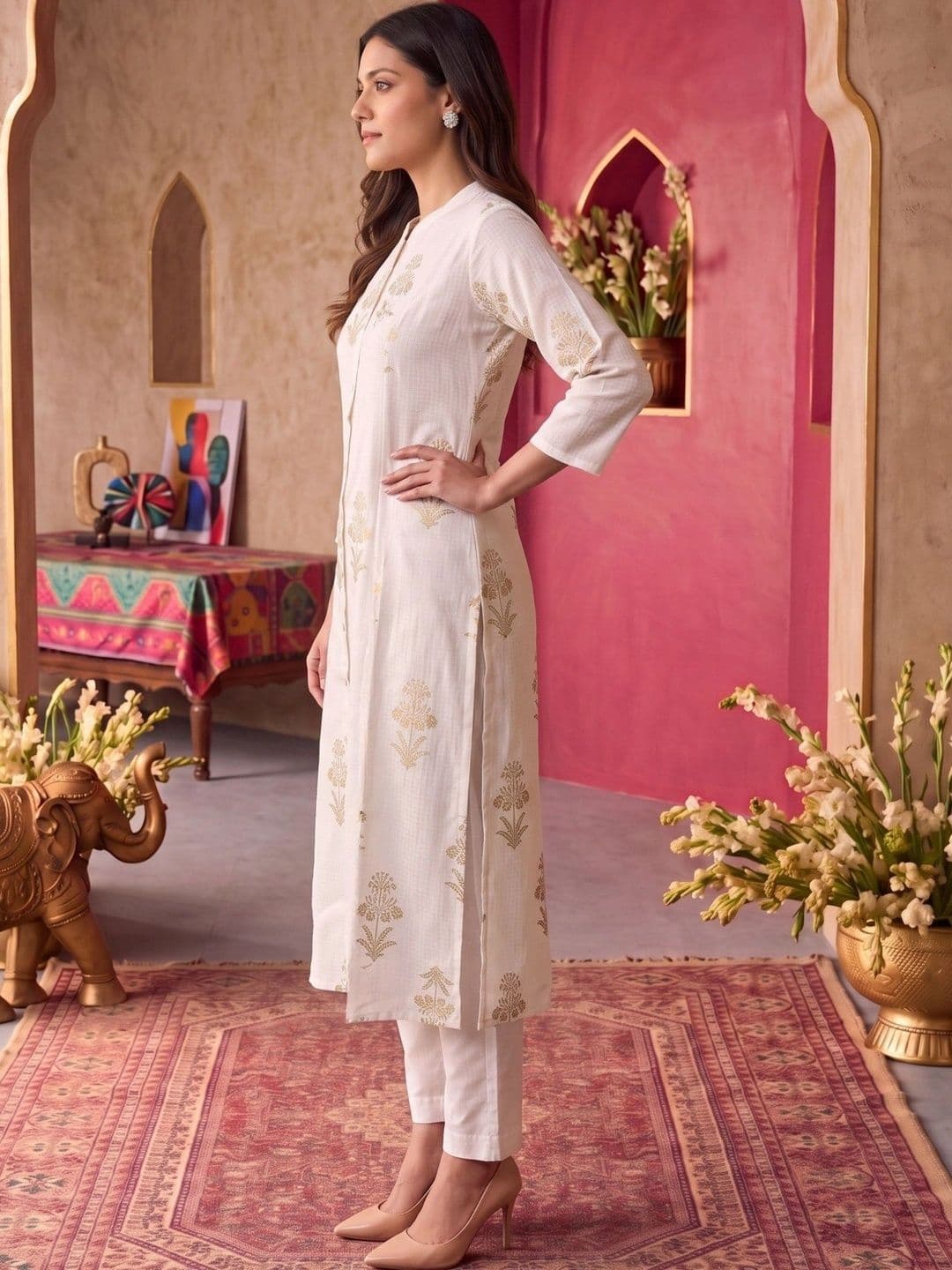 Rangita Women Ethnic Motifs Printed Indie Prints Kurta thumbnail 2