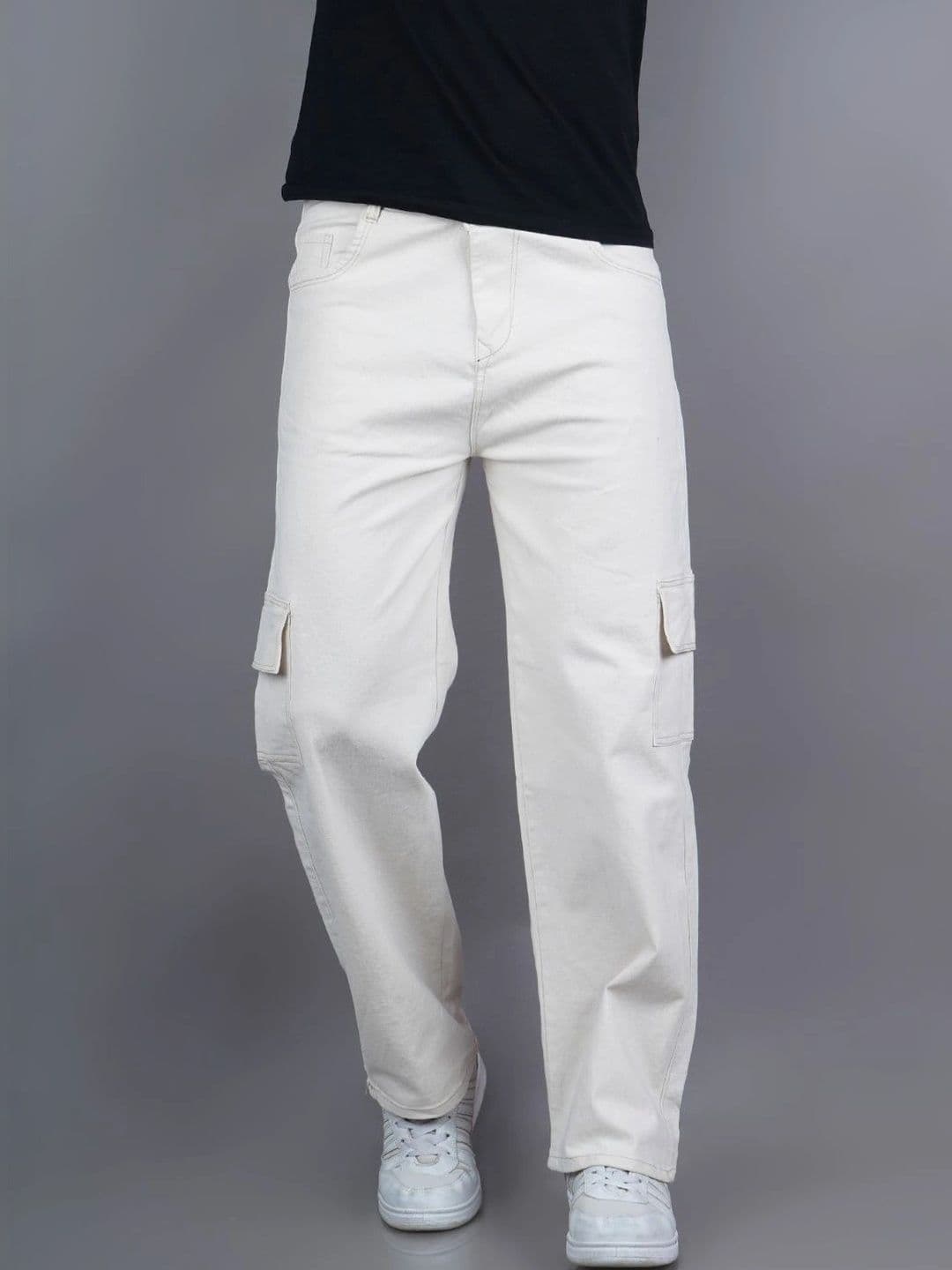 HERE&NOW Men Classic Relaxed Fit Mid-Rise Stretchable Jeans thumbnail 2