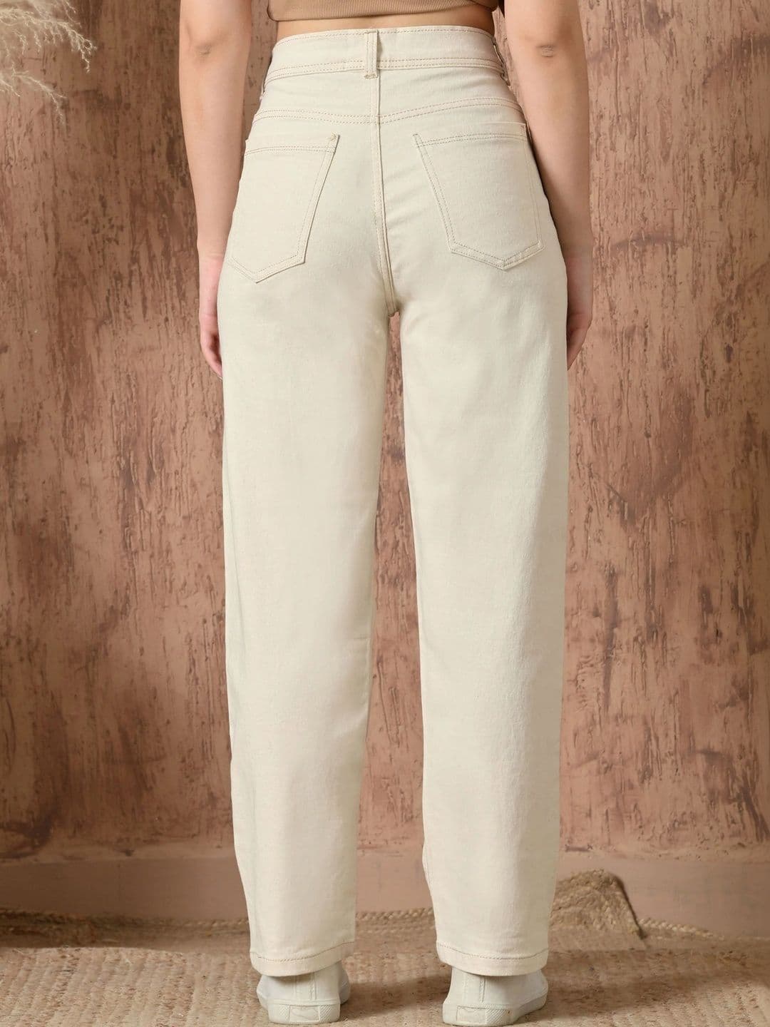 Mast & Harbour Women Classic Regular Fit Mid-Rise Stretchable Jeans thumbnail 3