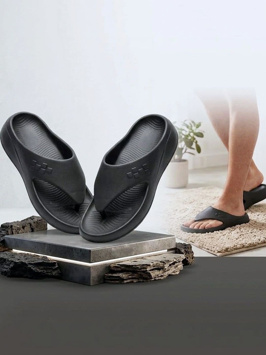 NEW ORANIE Men Thong Flip-Flops thumbnail 3
