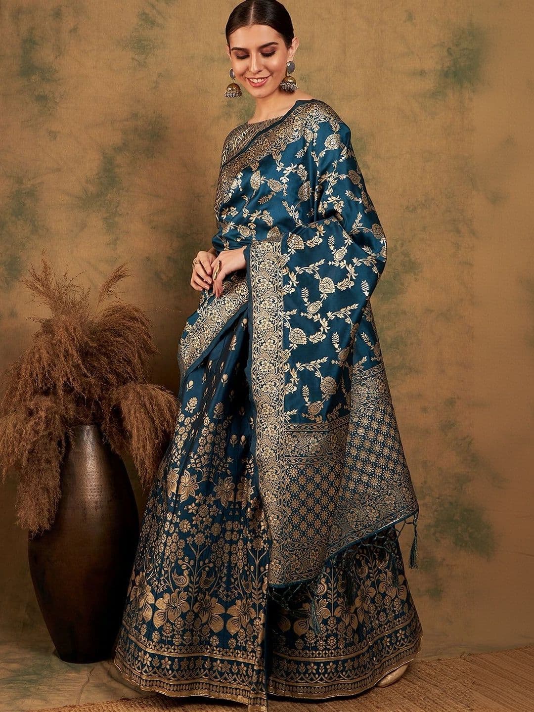Anouk Rustic Semi-Stitched Lehenga & Unstitched Blouse With Dupatta thumbnail 7