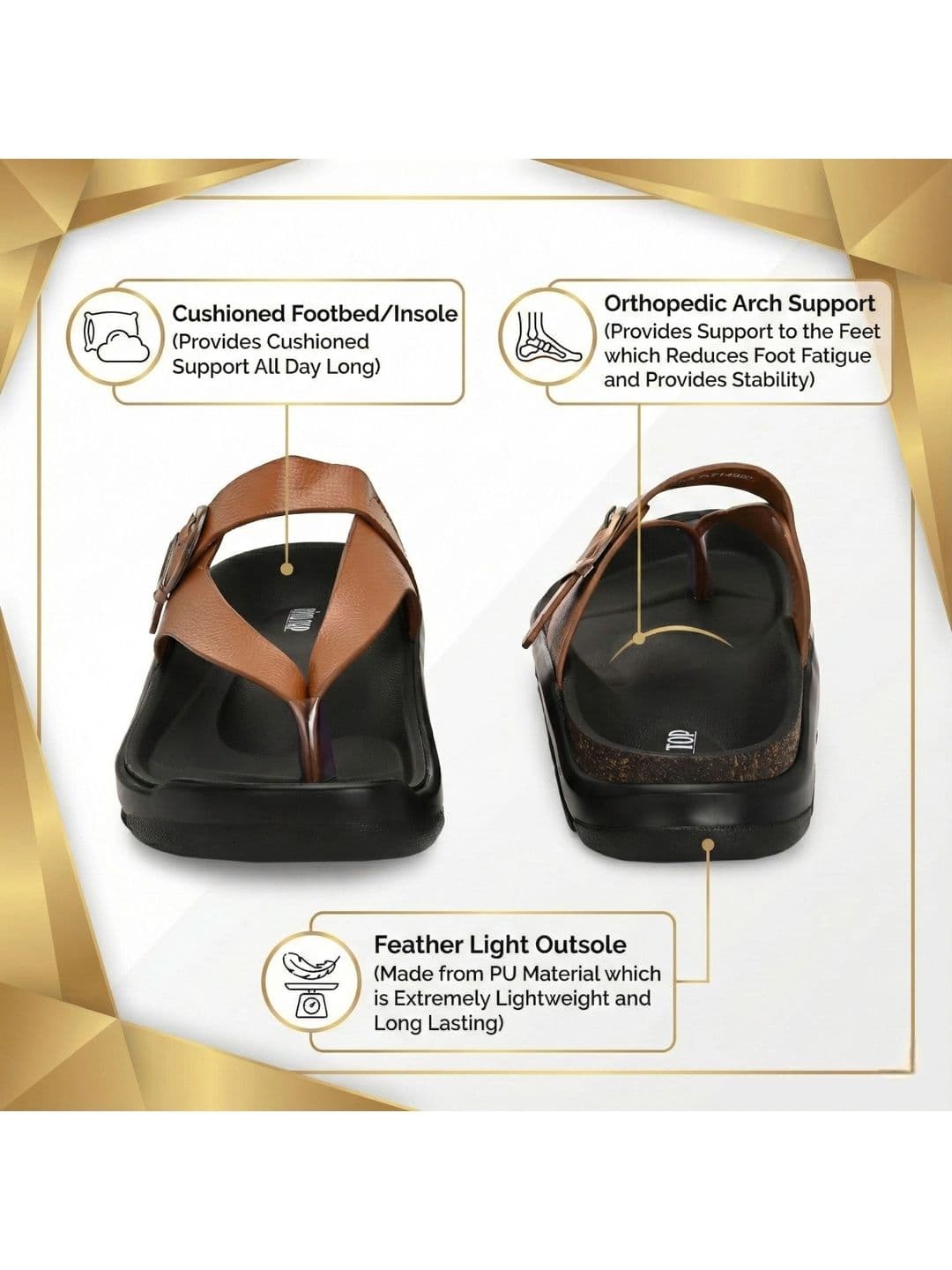 BINUTOP Men Comfort Sandals thumbnail 5