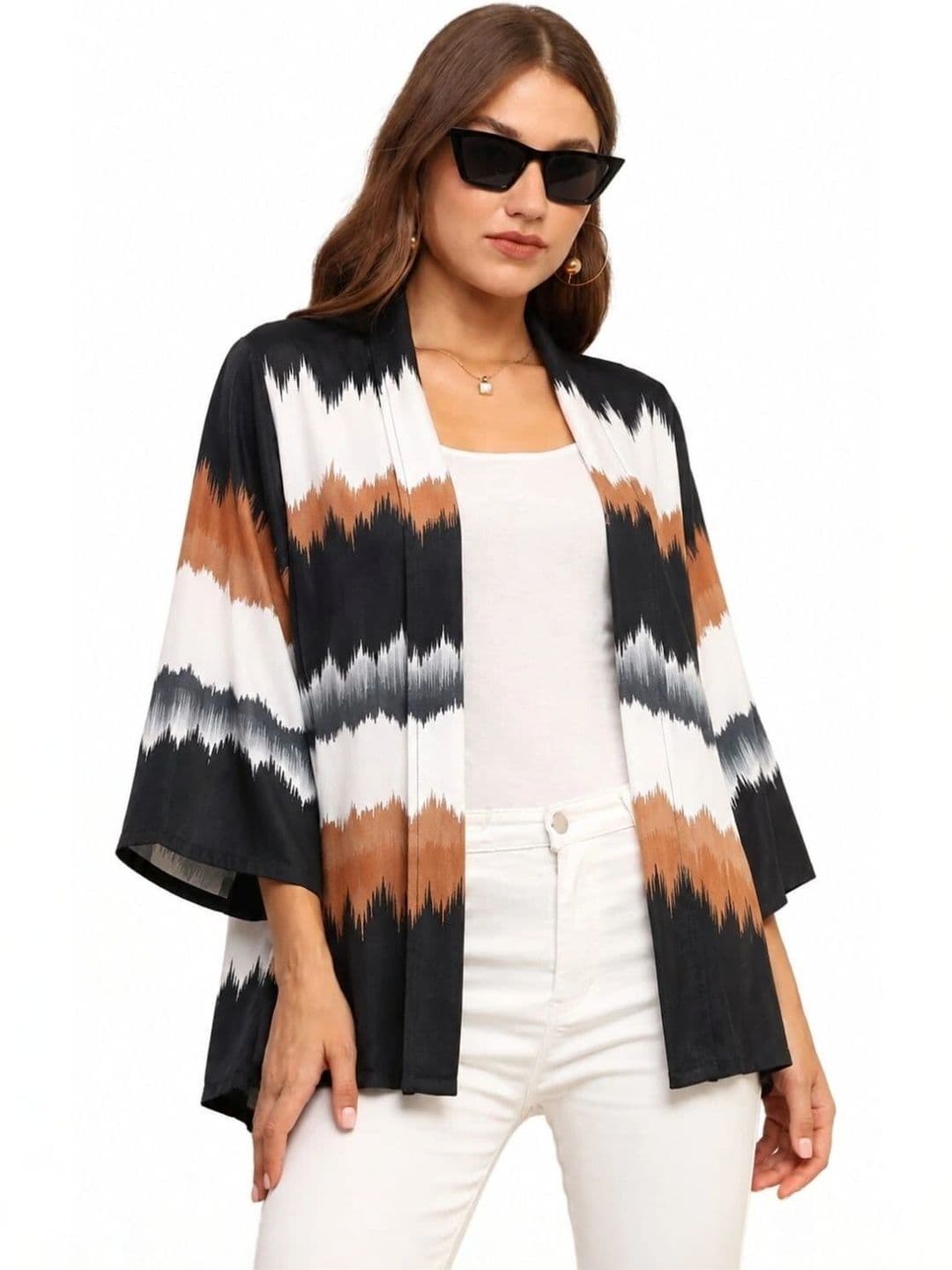 DearDean Women Printed Shrug - view 1