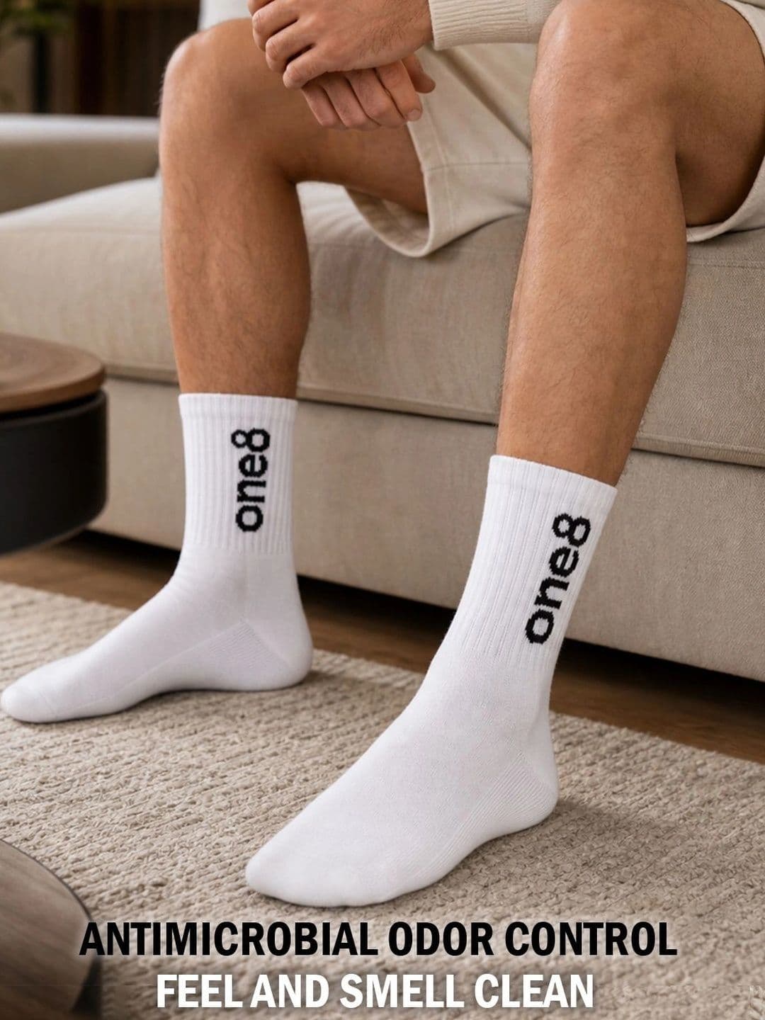 One8 Men Cotton Above Ankle Socks thumbnail 2