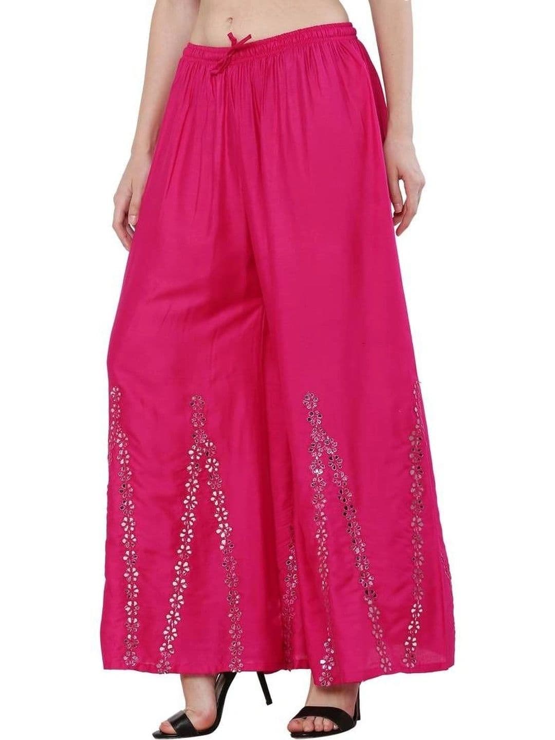 Meyara Women Embellished Knitted Ethnic Palazzos thumbnail 5