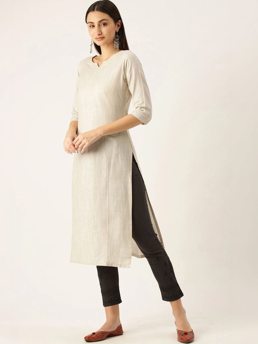 Anouk X fwd Women Regular Straight Kurta thumbnail 3
