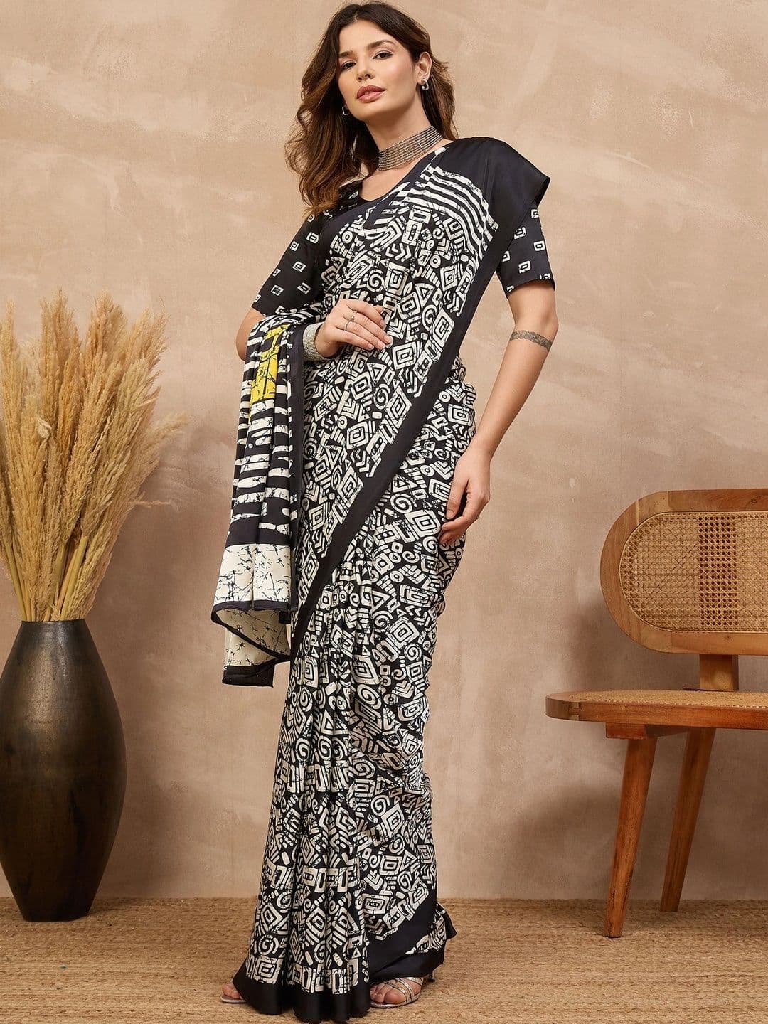 all about you Batik Designer Saree thumbnail 7