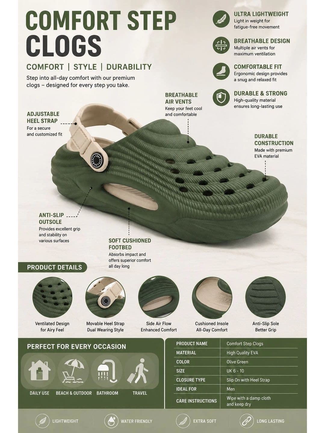 INKLENZO Men Rubber Clogs thumbnail 2