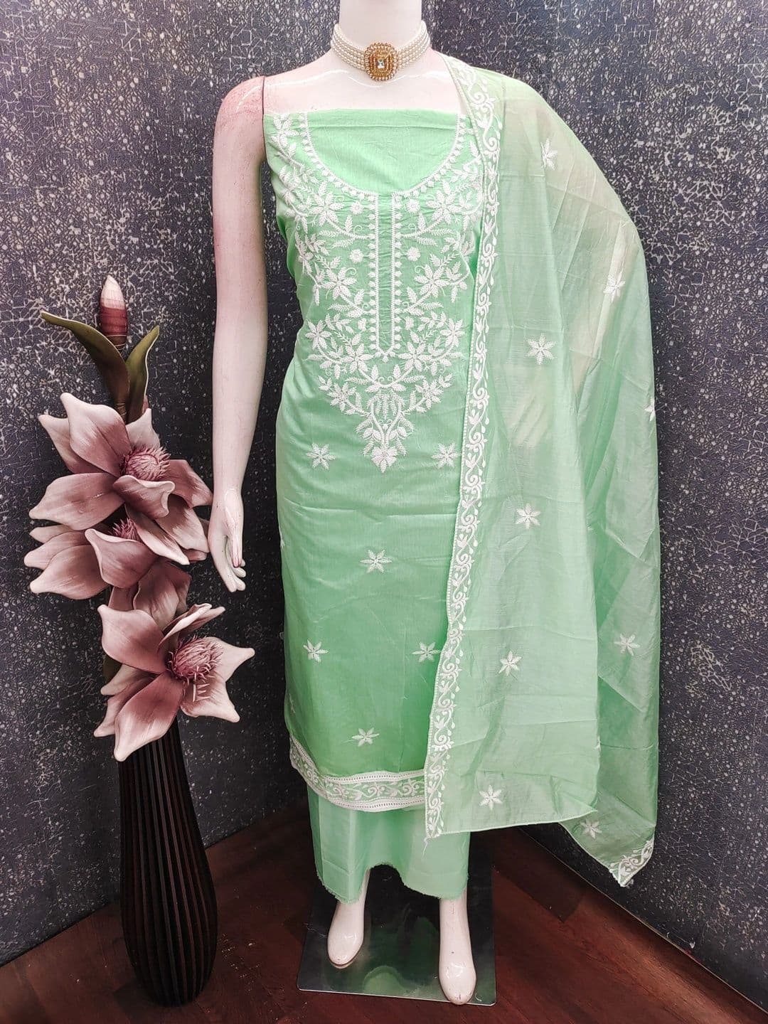 TAVAS Unstitched Dress Material - view 1