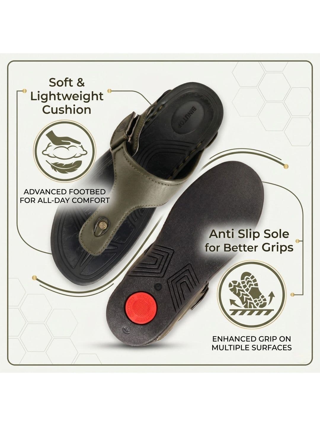 BINUTOP Men Comfort Sandals thumbnail 5
