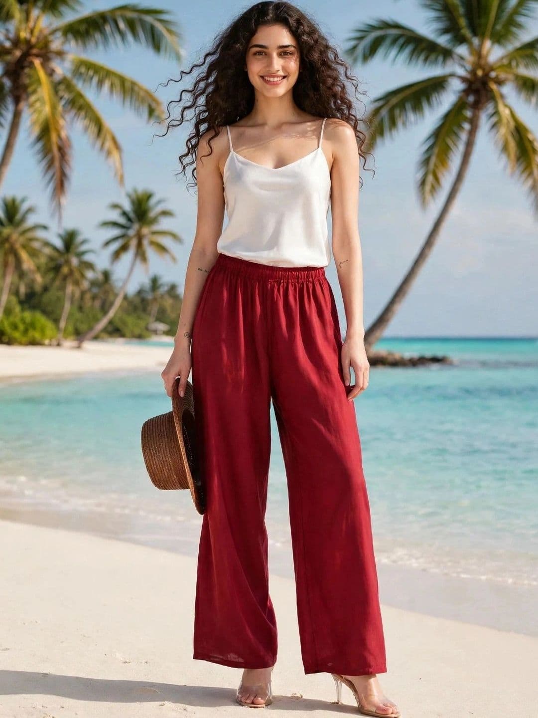 MICHAEL KOVLIN Women Pack of 2 Comfortable  Trending Wide Leg Luxe Flared Palazzo thumbnail 2