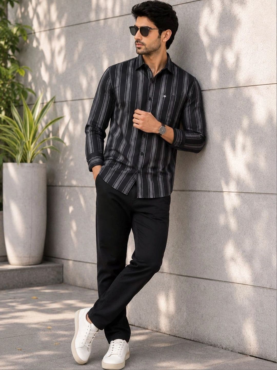 Chennis Men Striped Casual Shirt thumbnail 4