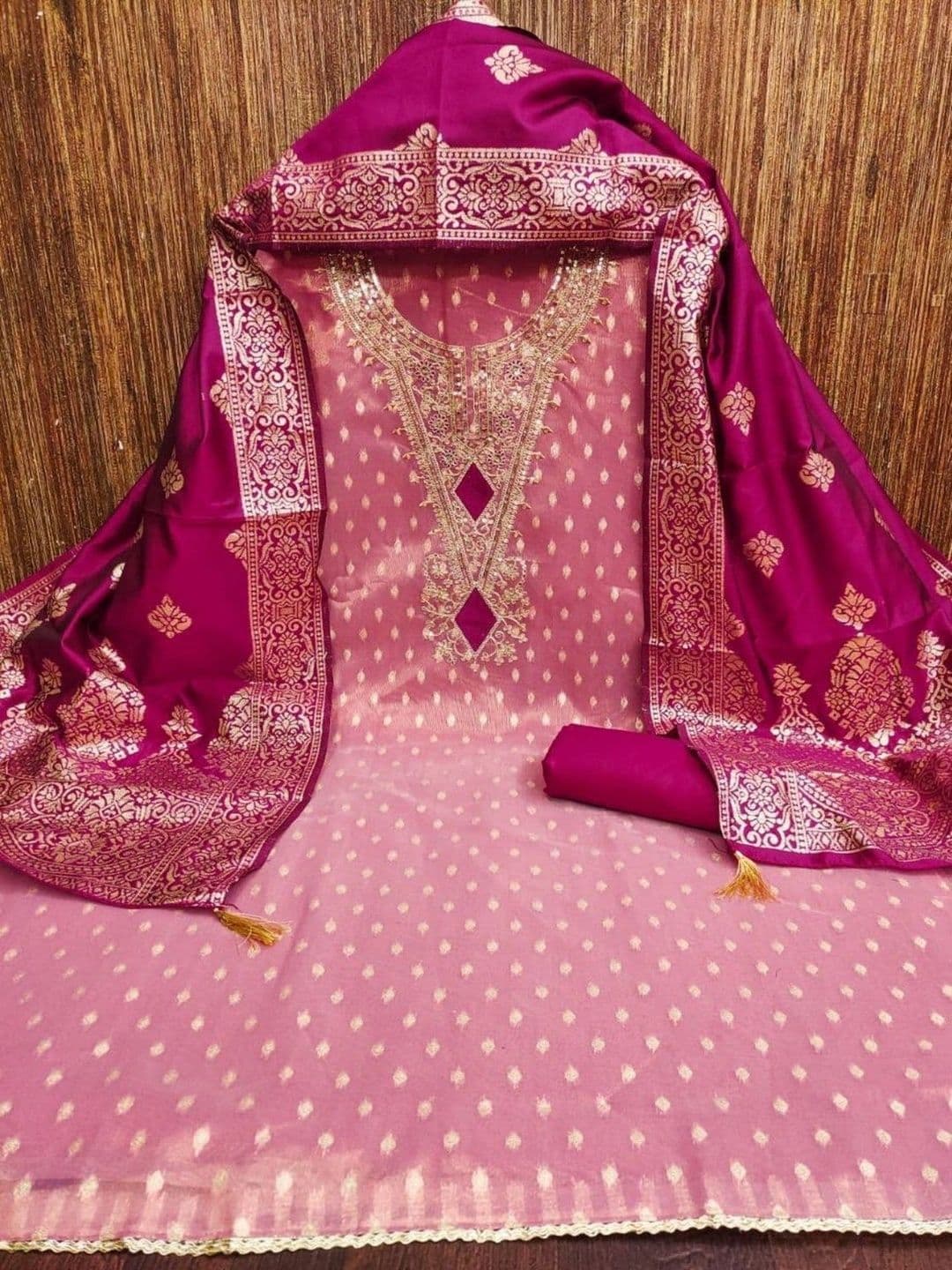 TAVAS Embroidered Unstitched Dress Material thumbnail 5
