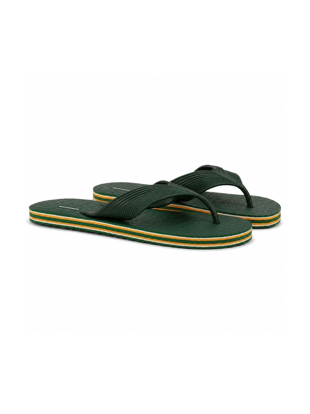 BERSACHE Men Striped Thong Flip-Flops thumbnail 5