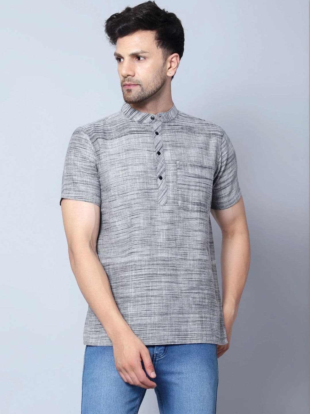 Latest Chikan Garments Men Khadi Kurta - view 1