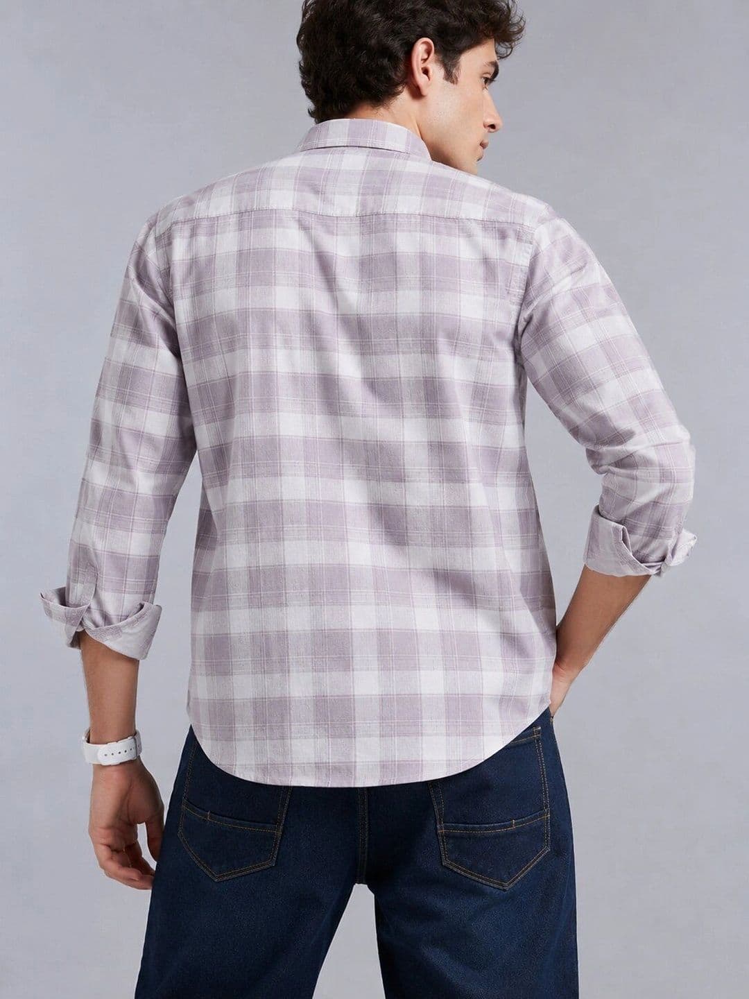 Vallengud Men Standard Checked Casual Shirt thumbnail 4