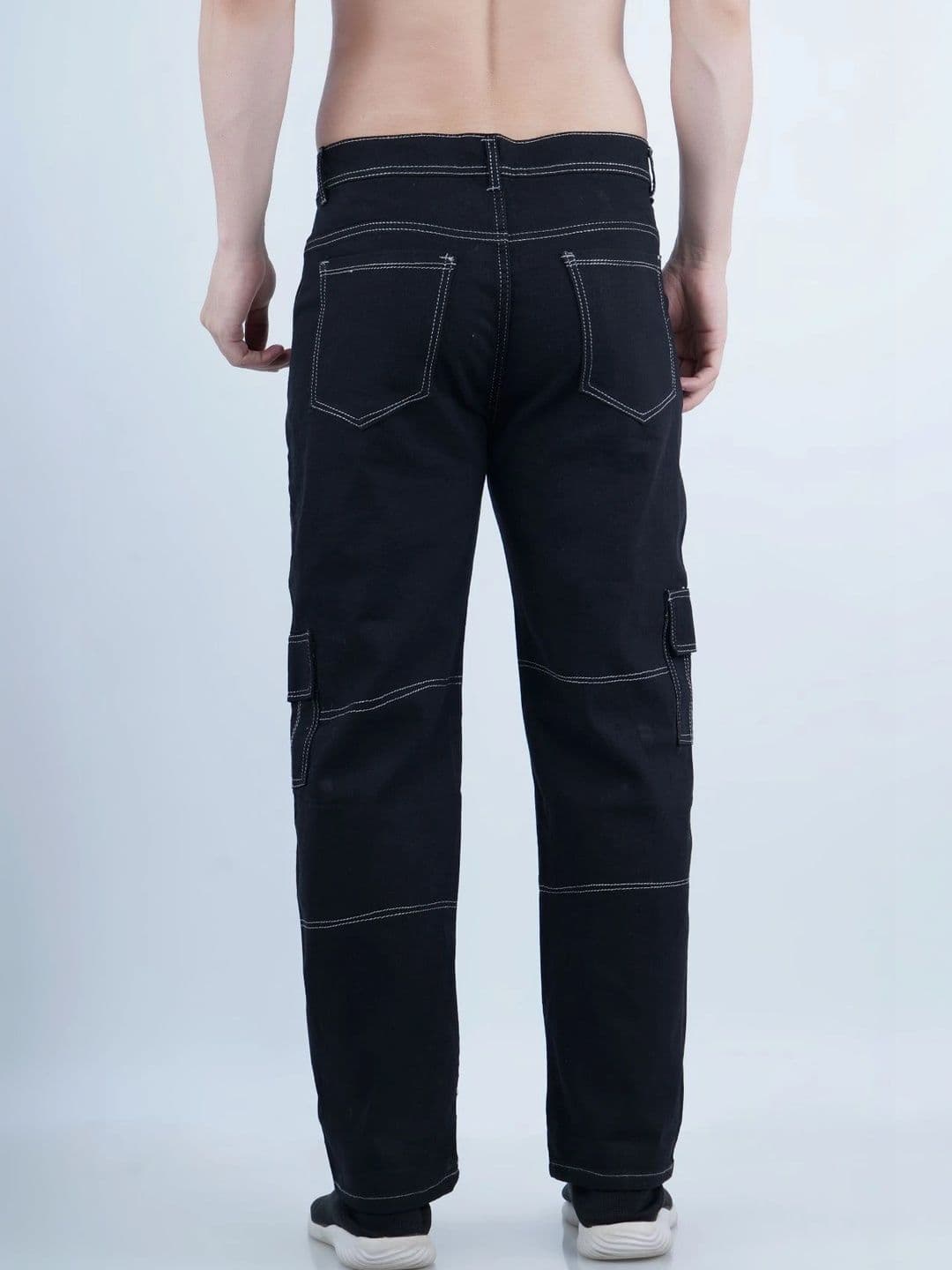 R.Code by The Roadster Life Co. Men Classic Relaxed Fit Mid-Rise Stretchable Jeans thumbnail 5