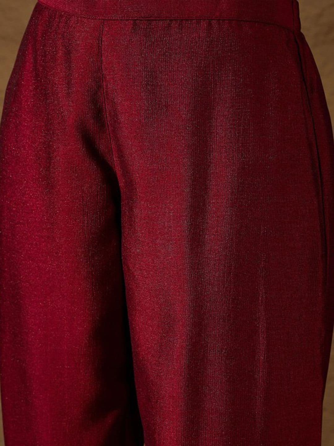 Sangria Women Ethnic Motifs Regular Thread Work Kurta with Trousers & With Dupatta thumbnail 5