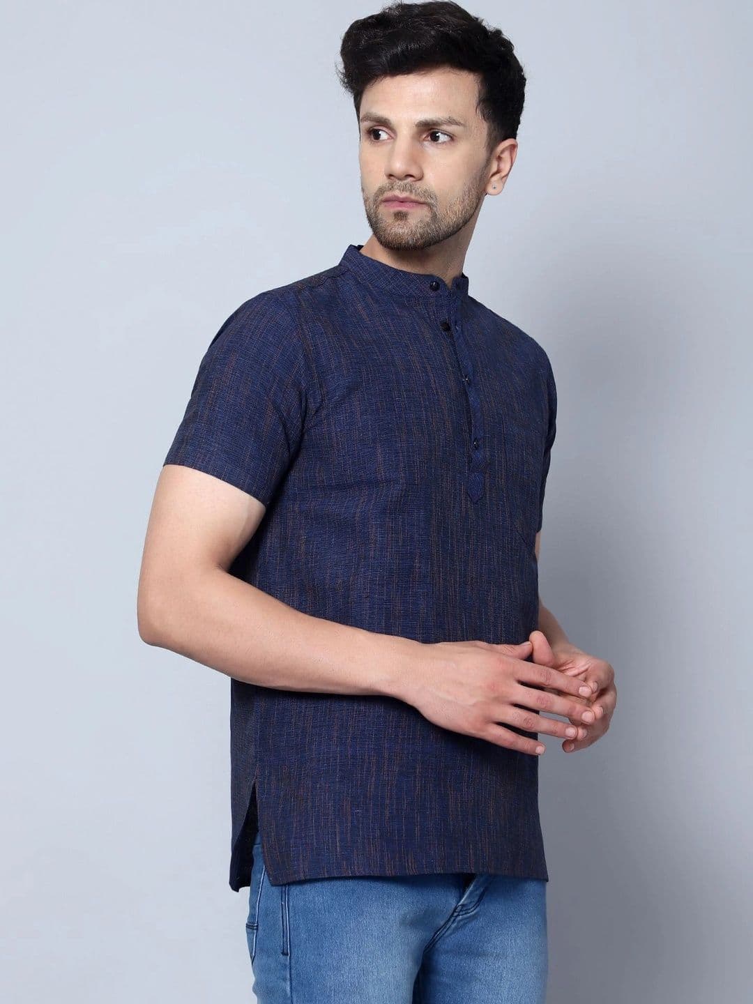 Latest Chikan Garments Men Khadi Kurta thumbnail 6