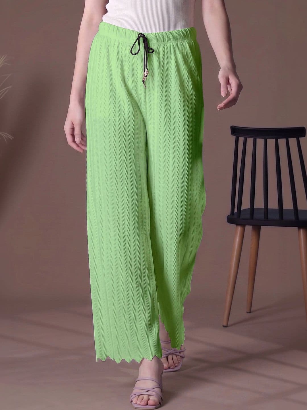 Tijarat Women 2 Knitted Ethnic Palazzos thumbnail 3