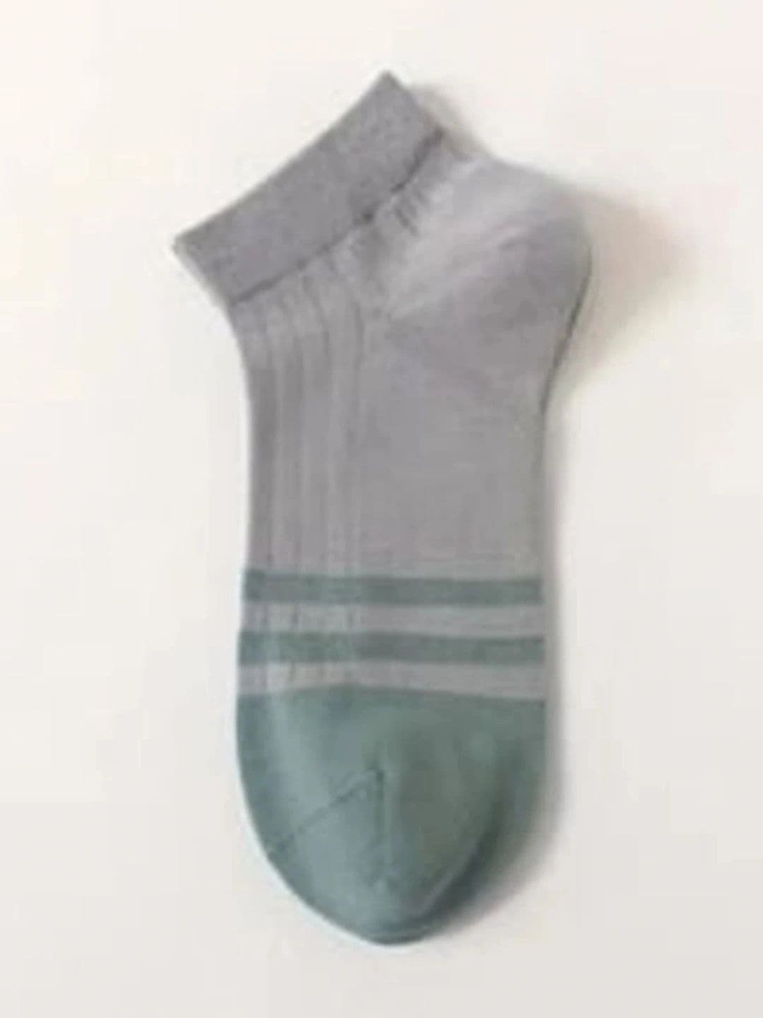 DJN CREATION Unisex Pack of 7 Cotton Blend Striped Ankle Length Socks thumbnail 2