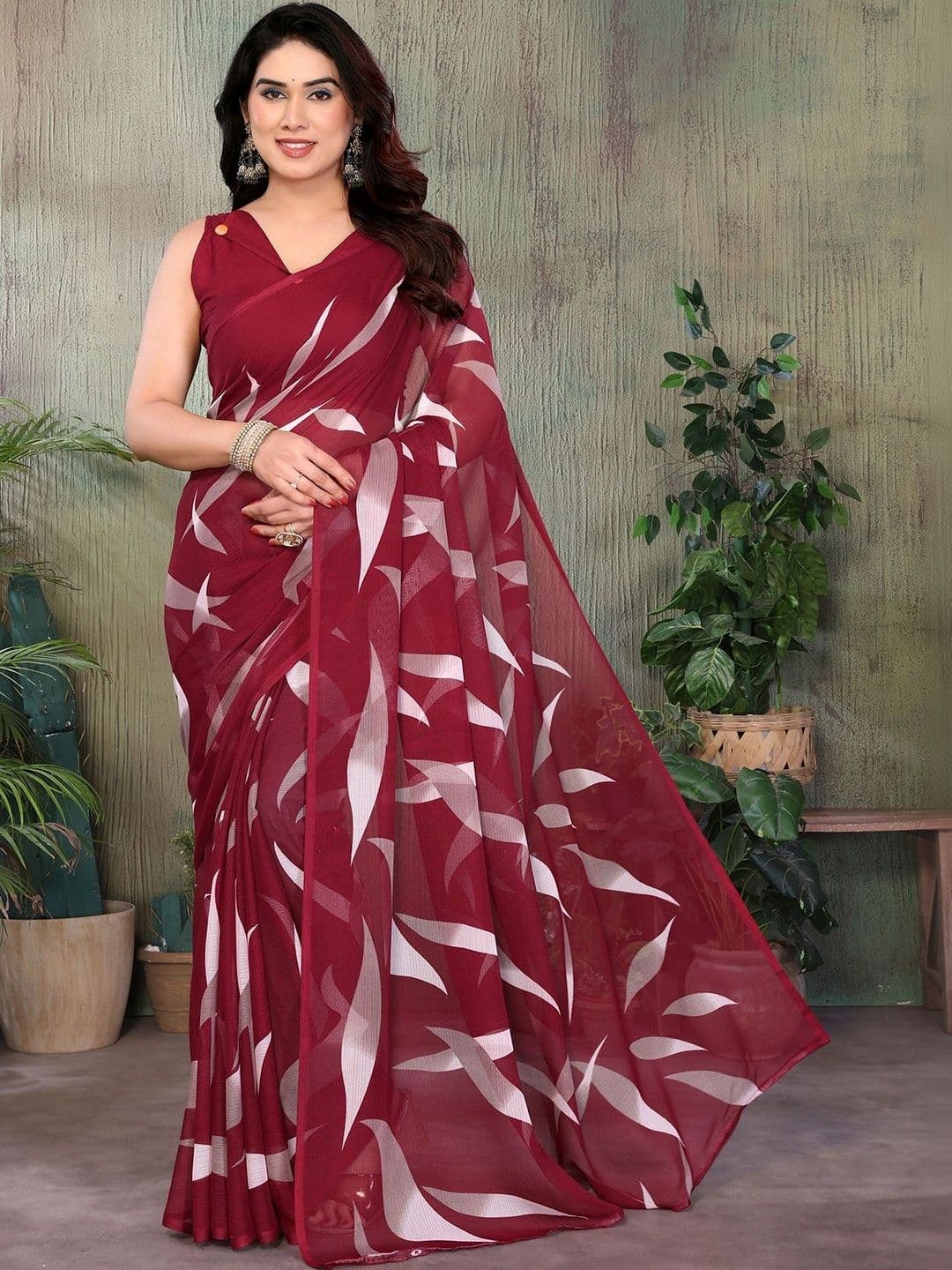 NIRVAAN Pure Georgette Saree - view 1