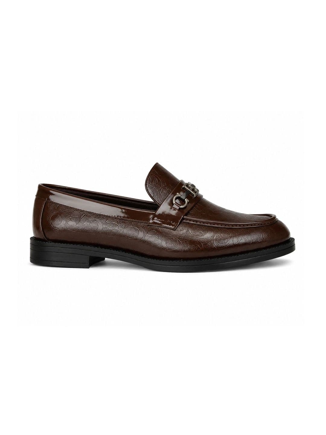 INKLENZO Men Textured Round Toe Formal Loafers thumbnail 5