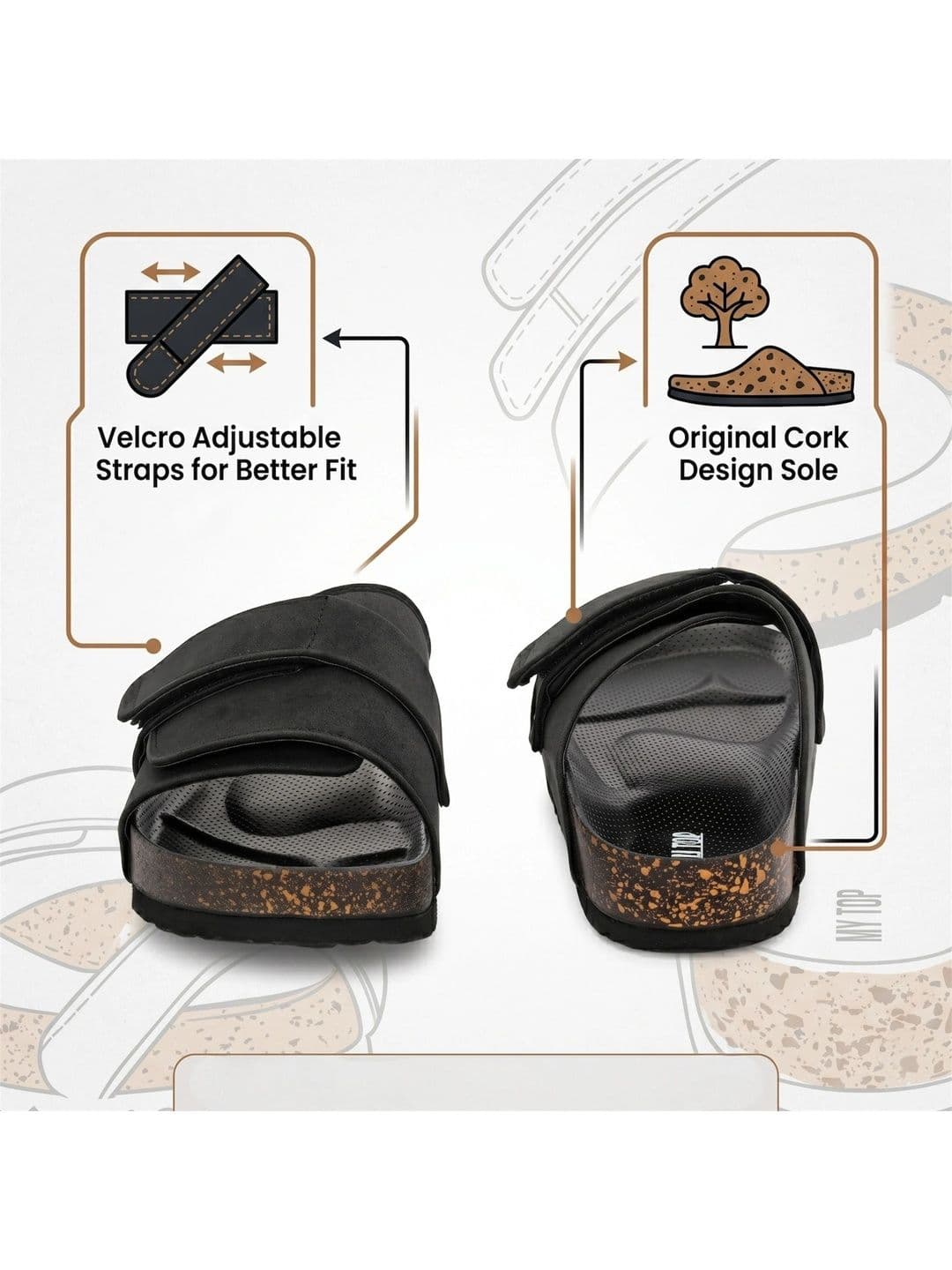 BINUTOP Men Comfort Sandals thumbnail 2