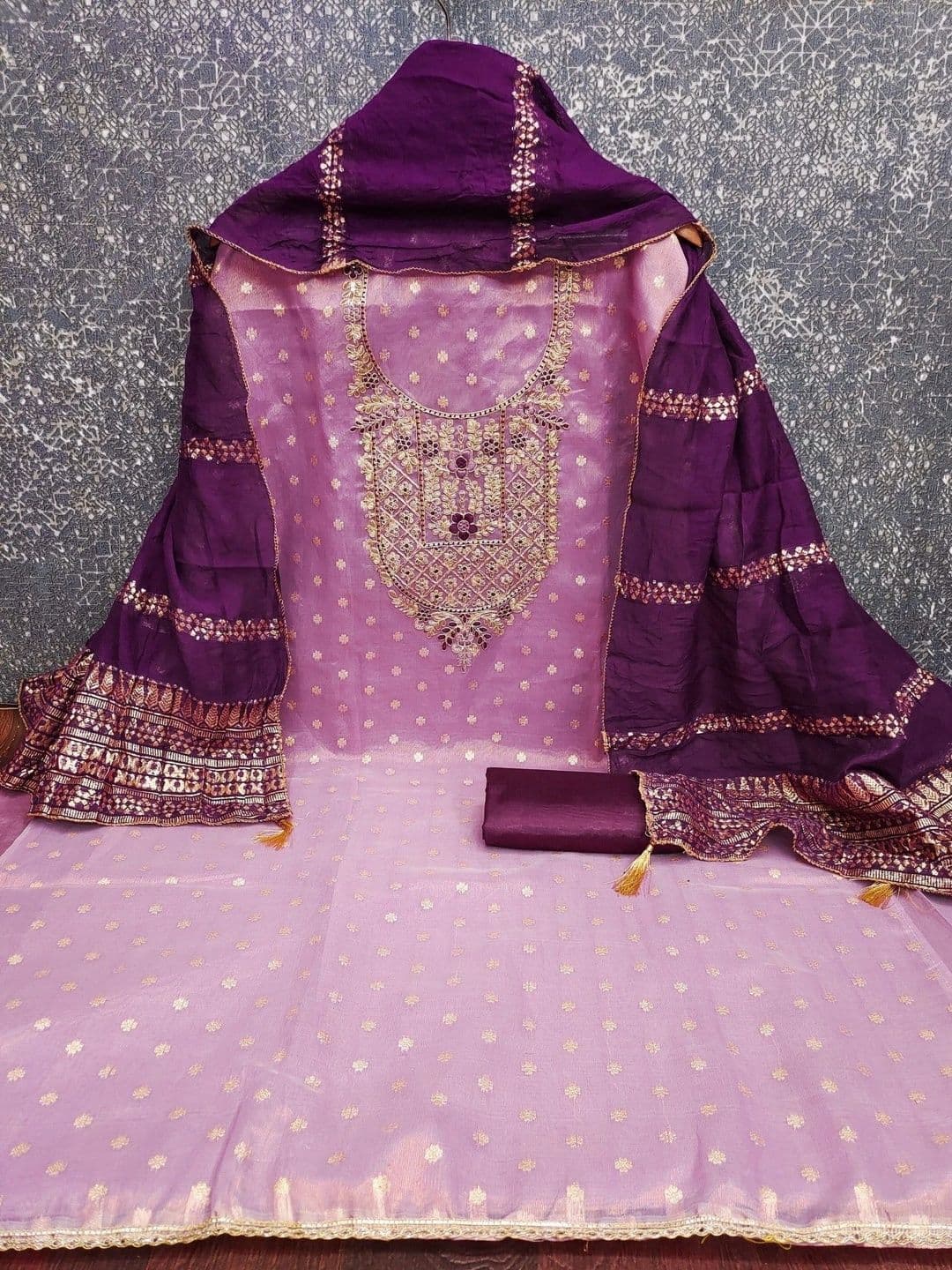 TAVAS Embroidered Unstitched Dress Material thumbnail 5