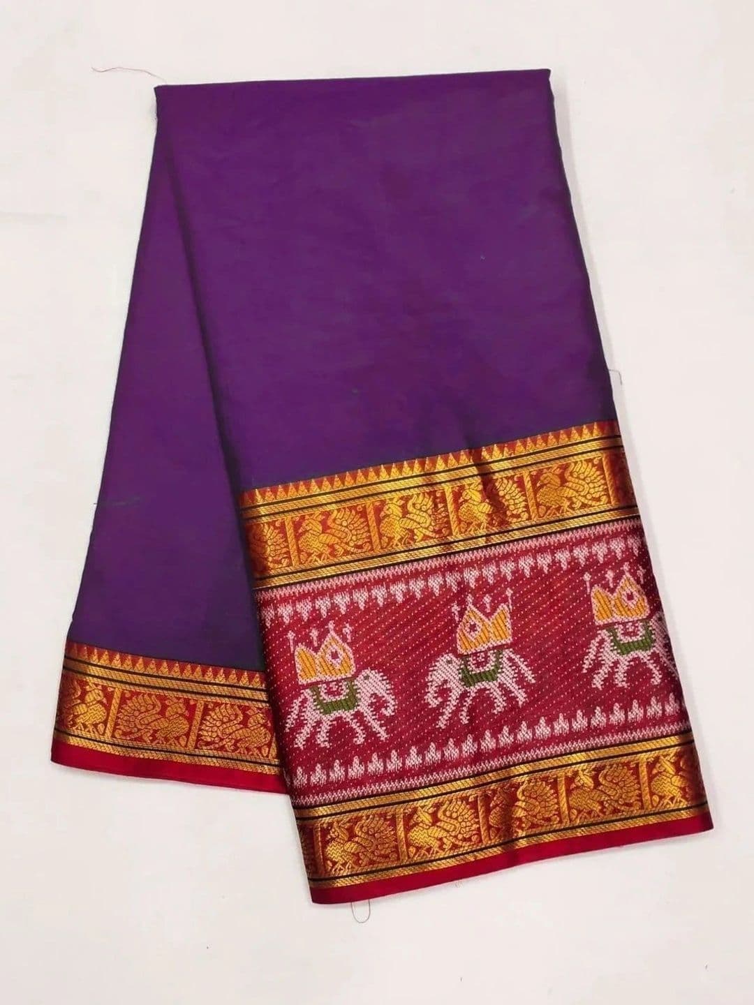 BOLOKA Woven Design Zari Designer Narayan Peth Saree thumbnail 4