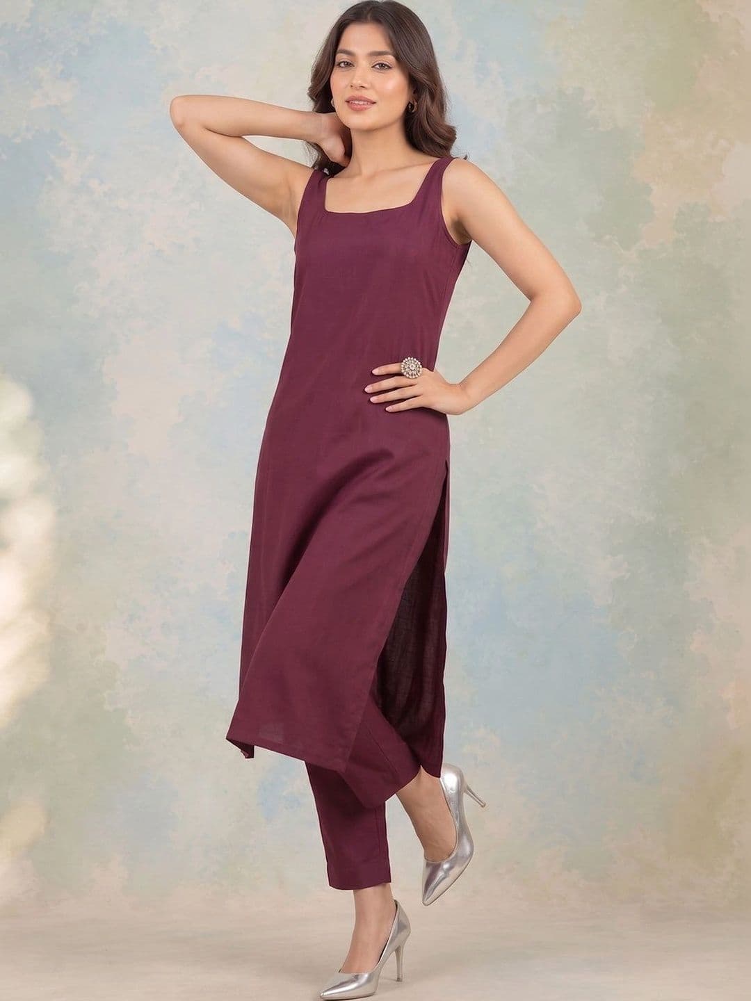 AADVIKA Women Ethnic Motifs Regular Kurta with Trousers & With Dupatta thumbnail 4