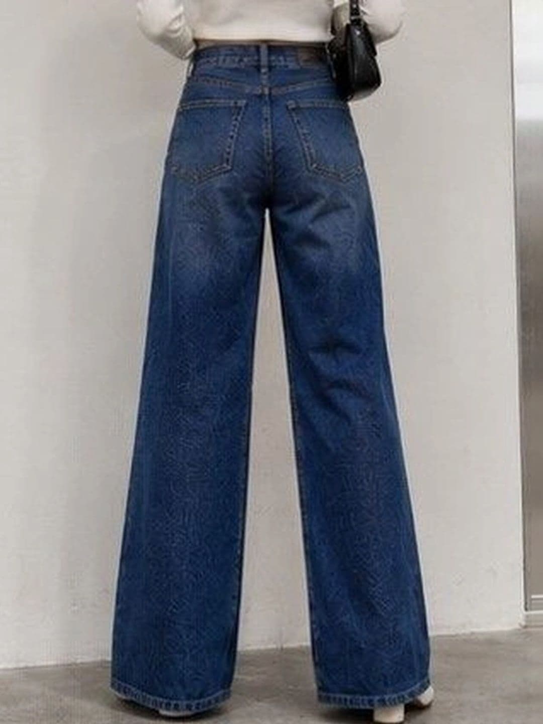 Shrutika Women Original Wide Leg High-Rise Light Fade Stretchable Jeans thumbnail 3